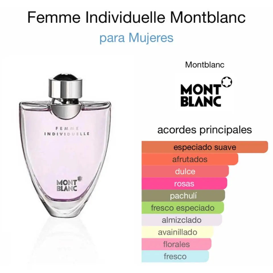 Montblanc Femme Individuelle EDT para mujer 75 ml - Aromática CR