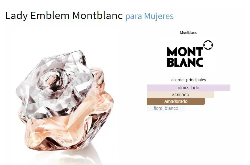 Montblanc Lady Emblem EDP para mujer 75 ml - Aromática CR