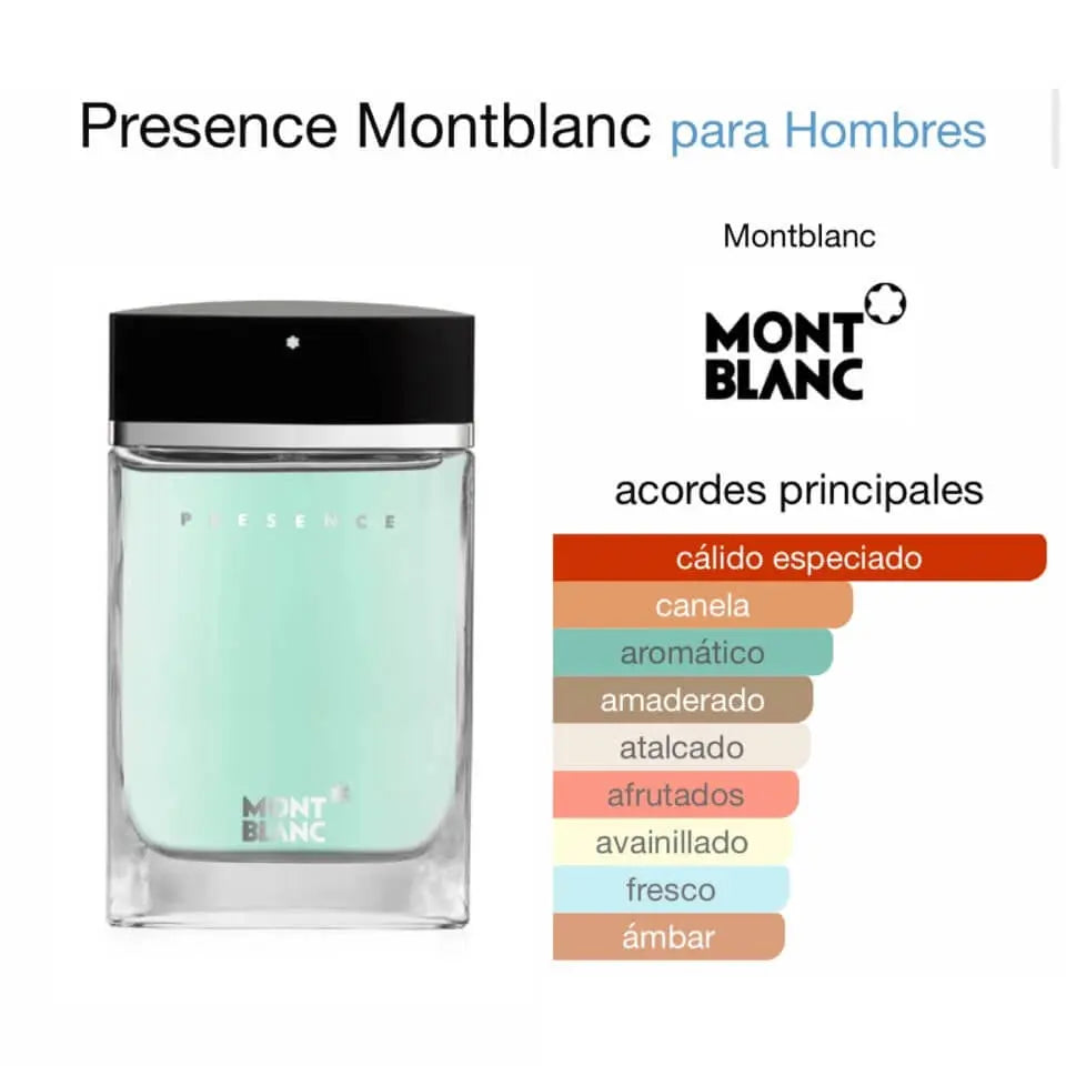 Montblanc Presence EDT para hombre 75 ml - Aromática CR