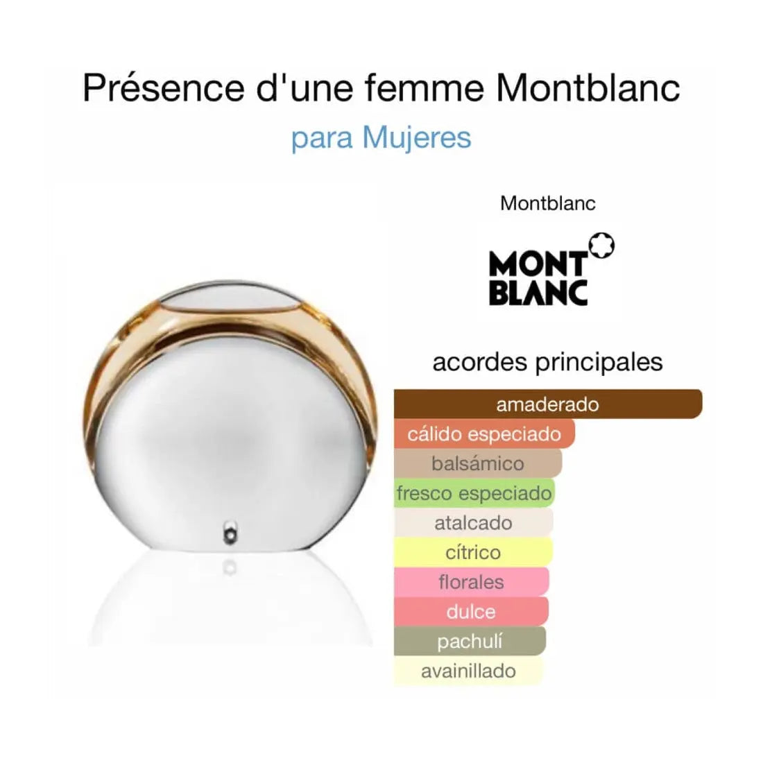 Montblanc Présence d'une femme EDT para mujer 75 ml - Aromática CR