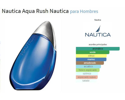 Nautica Aqua Rush EDT para hombre 100 ml - Aromática CR