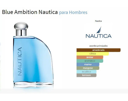 Nautica Blue Ambition EDT para hombre 100 ml - Aromática CR