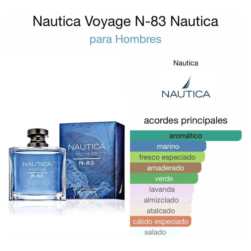 Nautica Voyage N 83 EDT para hombre 100 ml