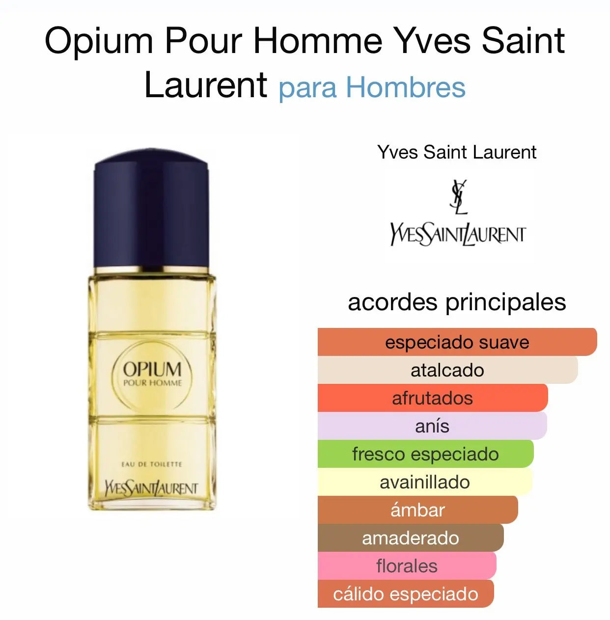 Opium Pour Homme EDT para hombre 100 ml - Aromática CR