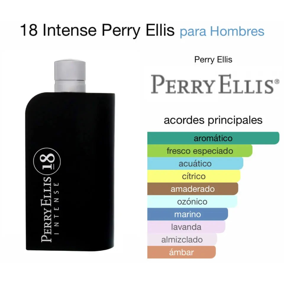 Perry Ellis 18 Intense EDT para hombre 100 ml - Aromática CR