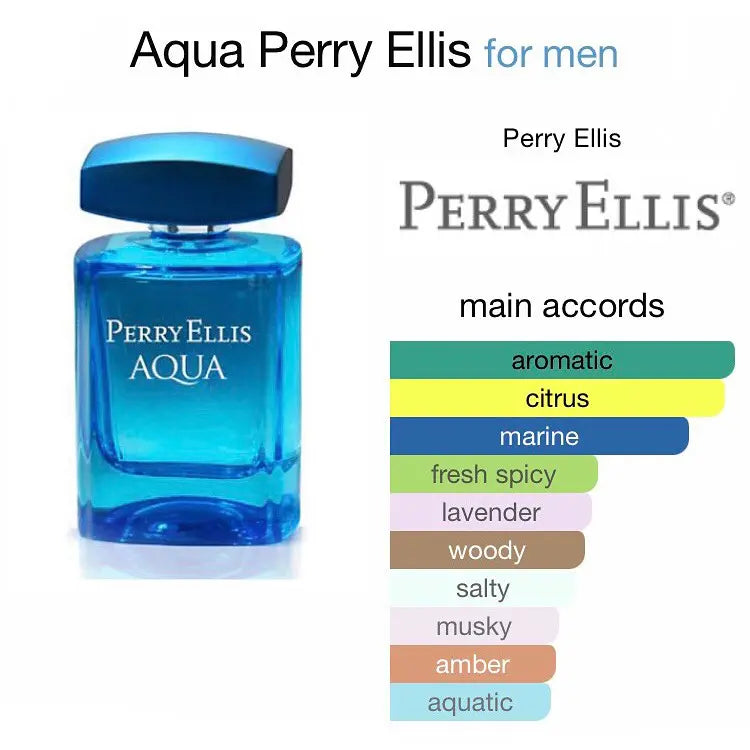 Perry Ellis Aqua EDT para hombre 100 ml - Aromática CR