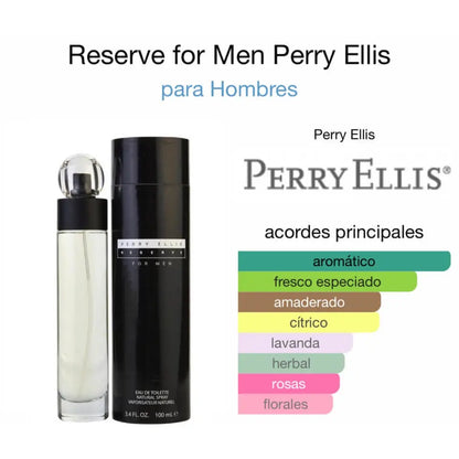 Perry Ellis Reserve EDT para hombre 100 ml - Aromática CR