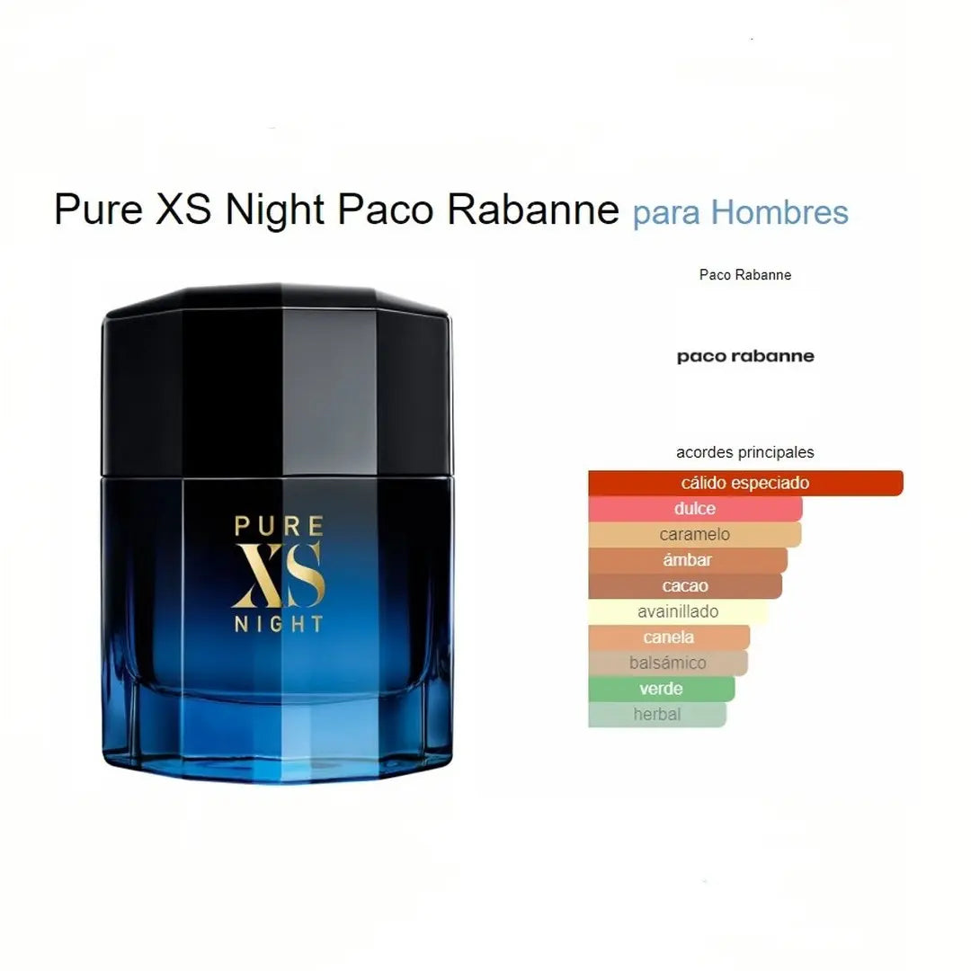 Pure XS Night EDT para hombre 100 ml - Aromática CR