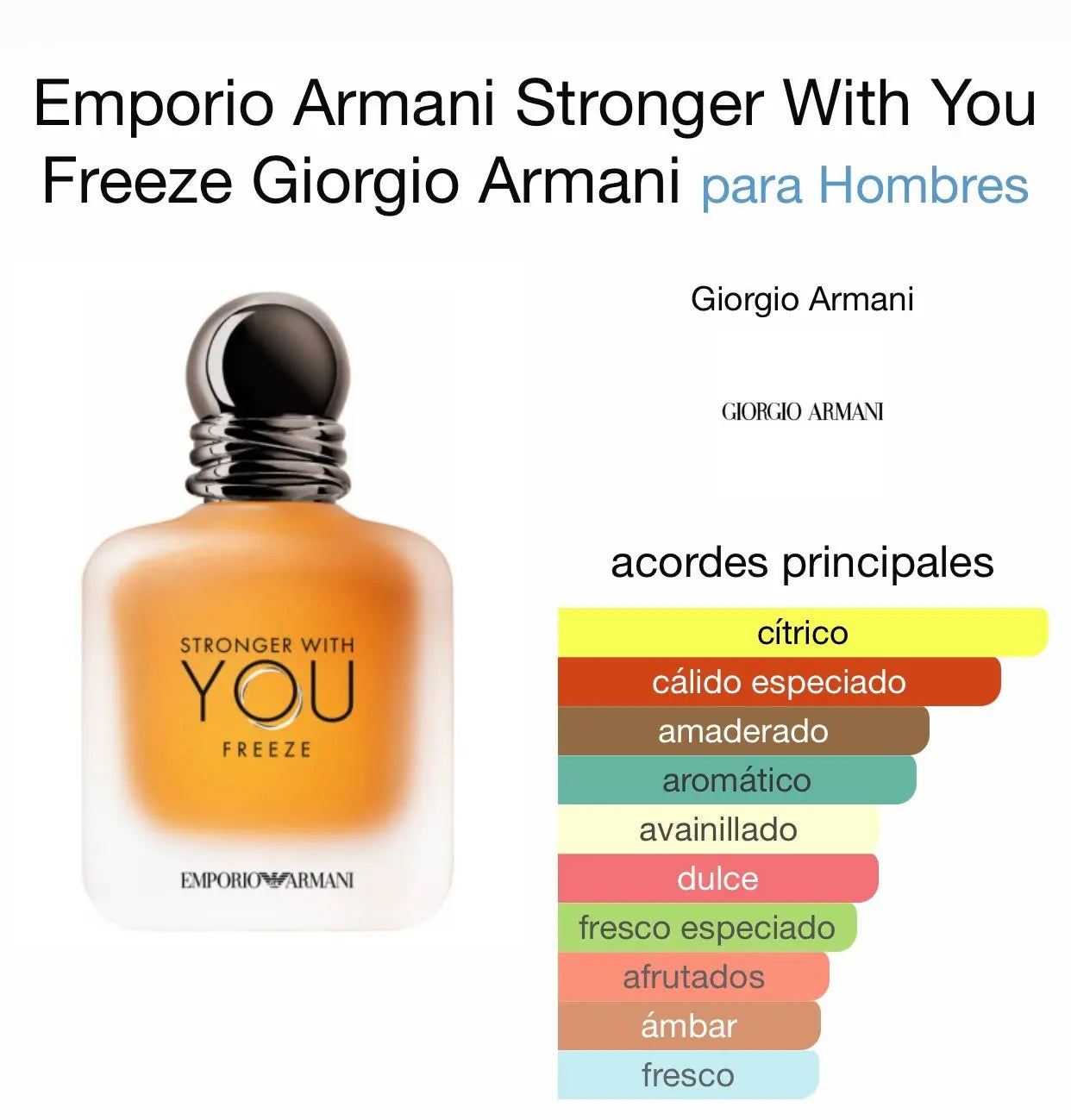 Stronger With You Freeze EDT para hombre 100 ml - Aromática CR