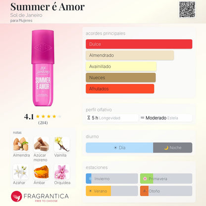 Summer é Amor Perfume Mist - Aromática CR