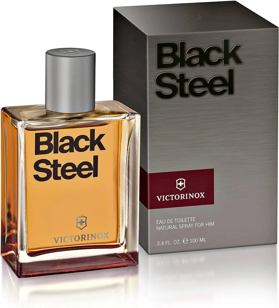 Swiss Army Black Steel EDT para hombre 100 ml - Aromática CR