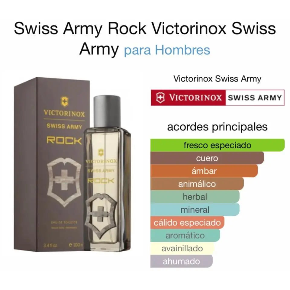 Swiss Army Rock EDT para hombre 100 ml - Aromática CR