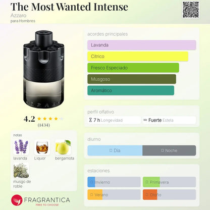 The Most Wanted EDT Intense - Aromática CR