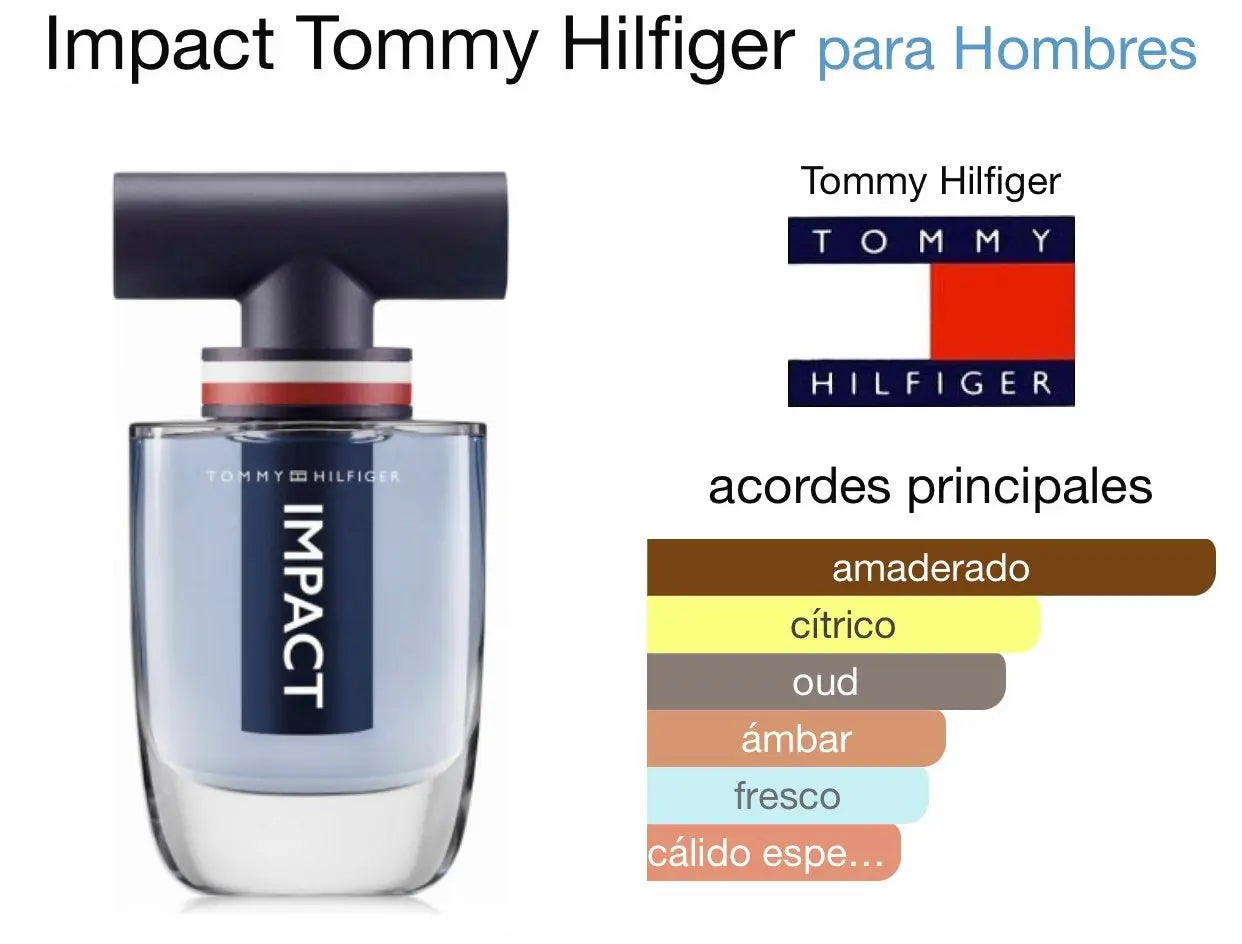 Tommy Impact EDT para hombre 100 ml - Aromática CR