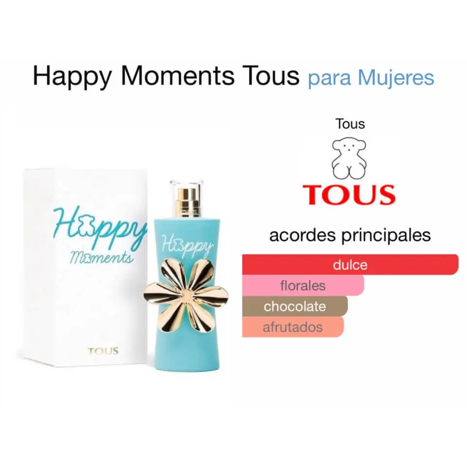 Tous Happy Moments EDT para mujer 90 ml - Aromática CR