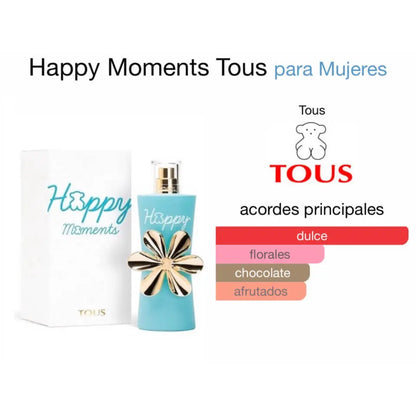 Tous Happy Moments EDT para mujer 90 ml - Aromática CR