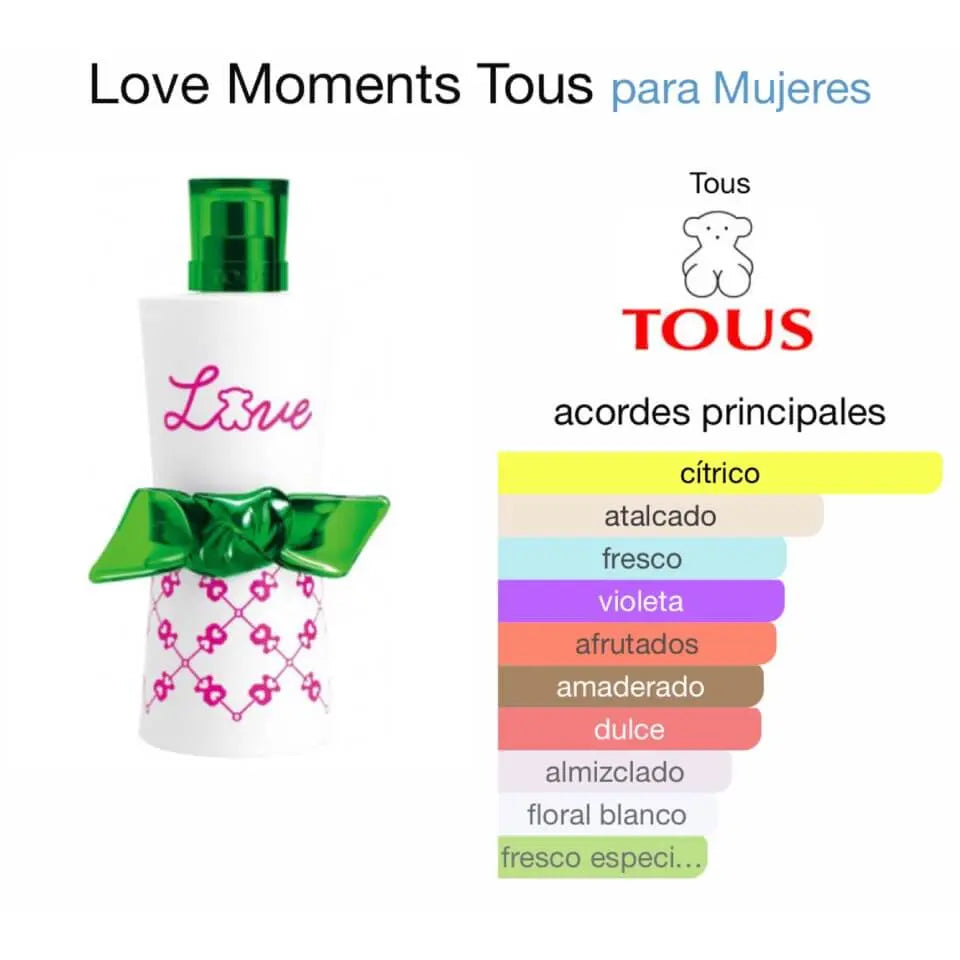 Tous Love Moments EDT para mujer 90 ml - Aromática CR