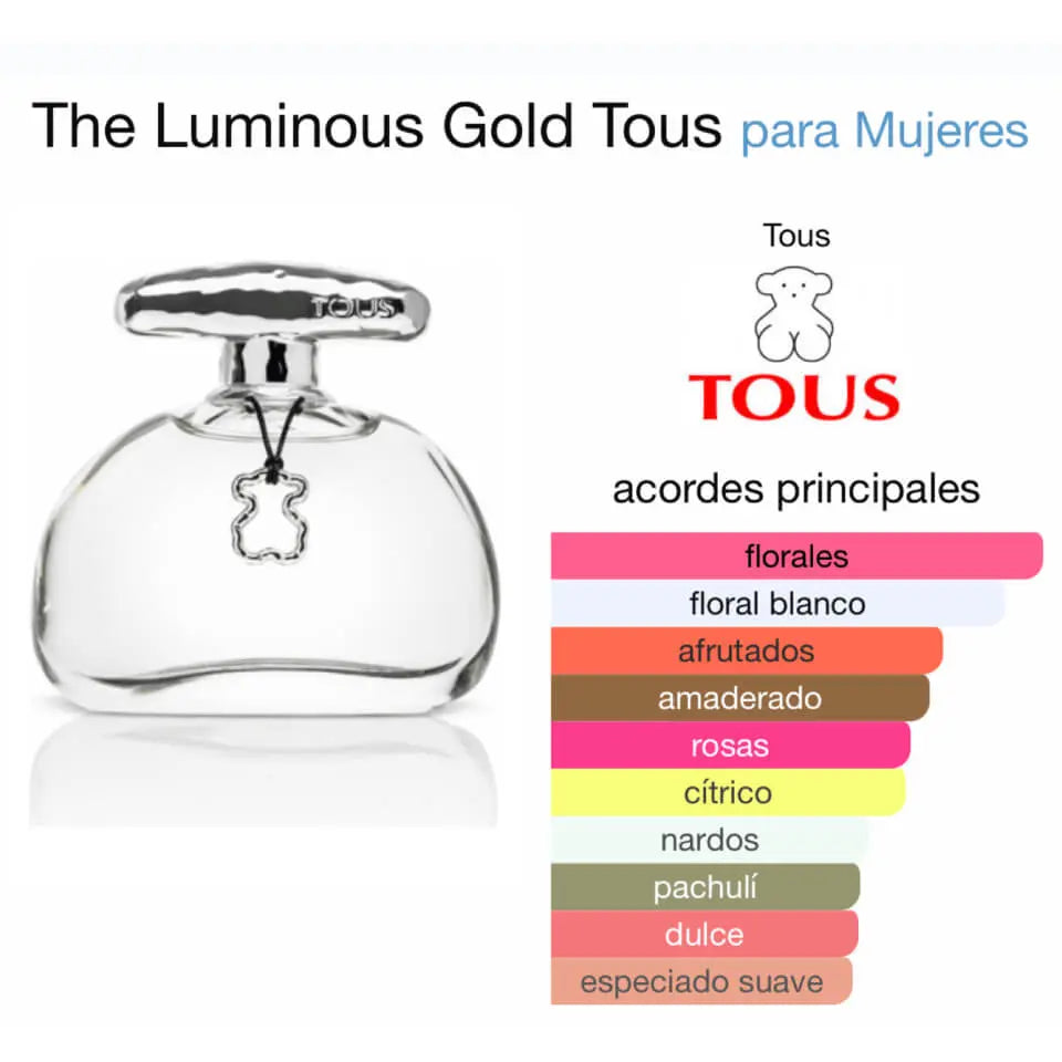 Tous Luminous Gold EDT para mujer 100 ml - Aromática CR