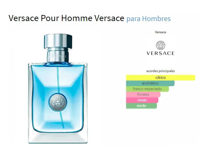 Versace Pour Homme EDT para hombre - Aromática CR