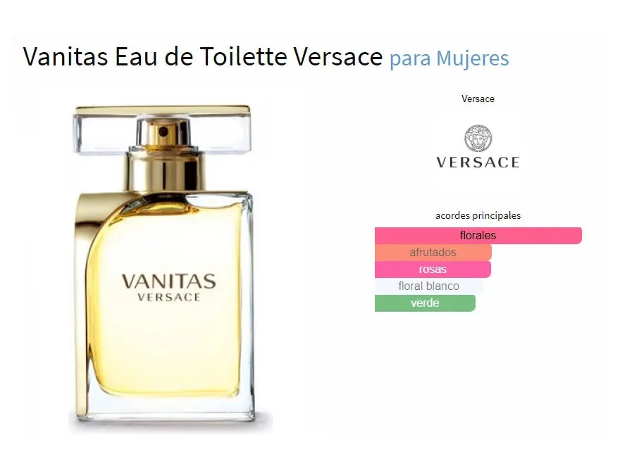 Versace Vanitas EDT para mujer en Costa Rica – Aromática CR