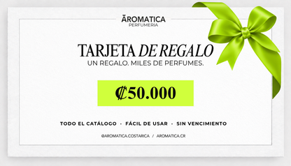 Tarjeta de regalo de Aromática - Aromática CR